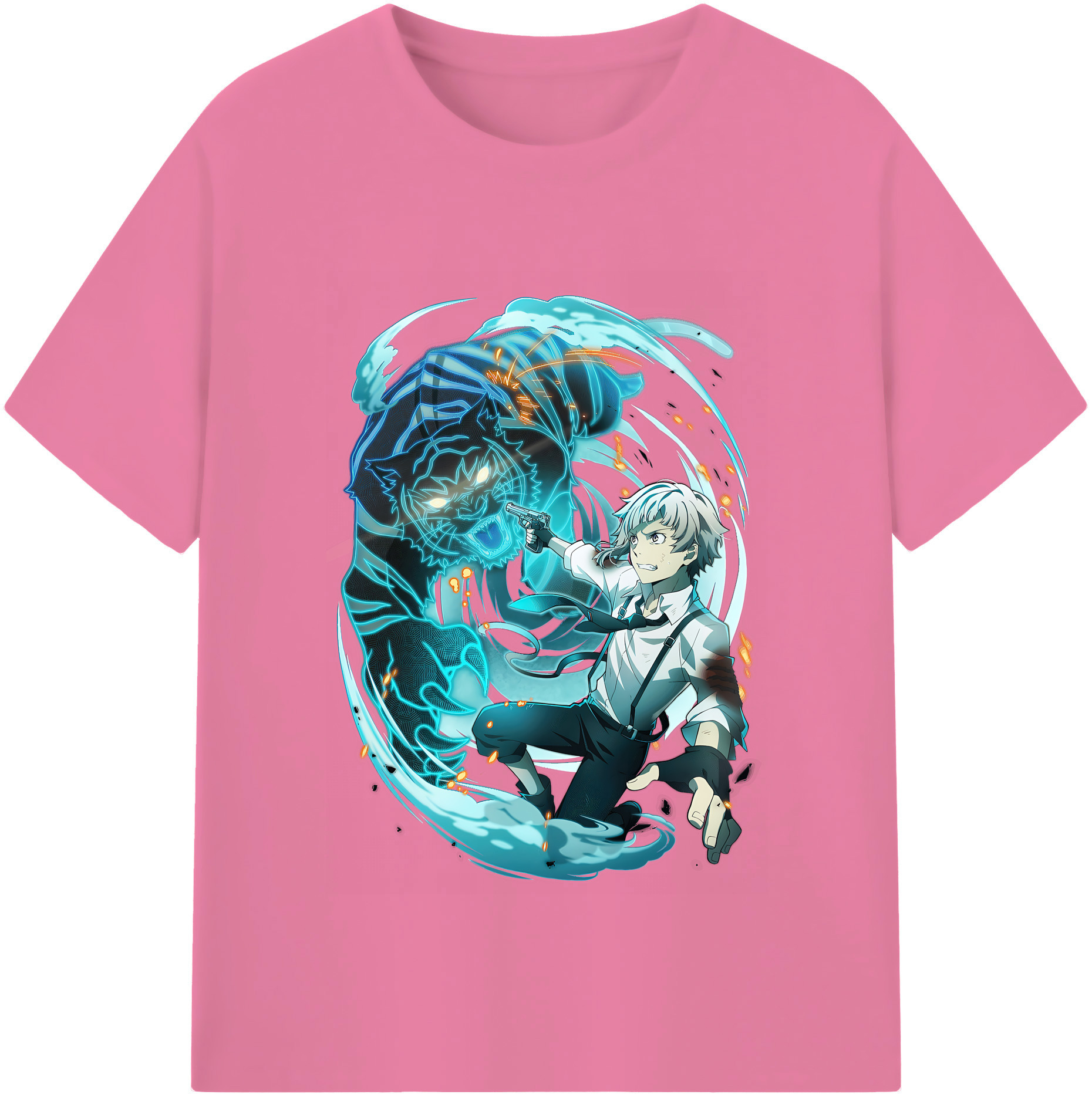（画像用） 文豪ストレイドッグス Bungo Stray Dogs 綿100％半袖Tシャツ（フロントプリント）